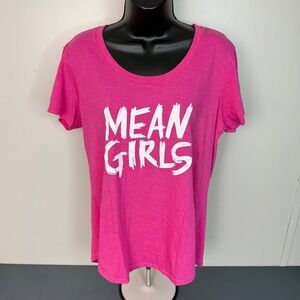Mean Girls T-Shirt Womens XL Pink Graphic Tee Creative Goods Movie Merch